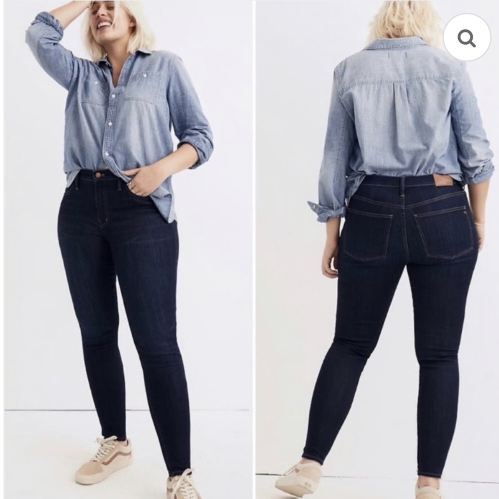 Madewell 9 Mid-Rise Campton Wash Magic Pockets Skinny Jeans